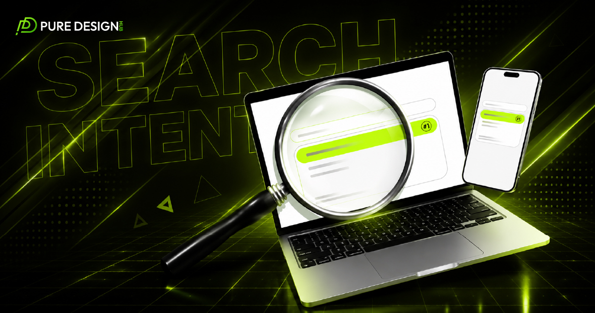 Search engine query bar representing user search intent